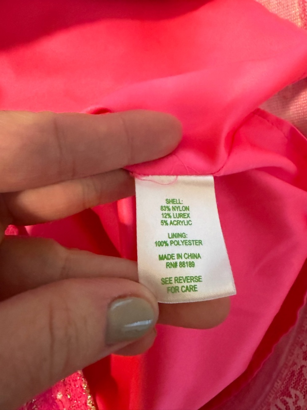 *EUC* Lilly Pulitzer Hot Pink Tweed Metallic Sheath Dress - Picture 9 of 10